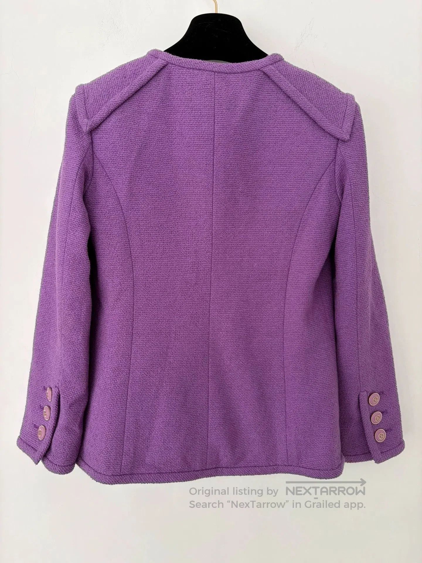 Chanel Chanel 20C Purple Tweed Jacket 34. Size US XS / EU 42 / 0 - 2 Thumbnail