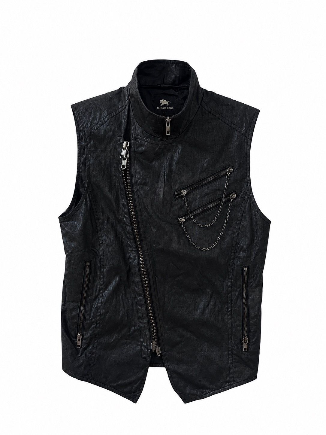 BUFFALO BOBS 2000s Buffalo Bobs Waxed Vest Jacket Size US S / EU 44-46 / 1 - 1 Thumbnail