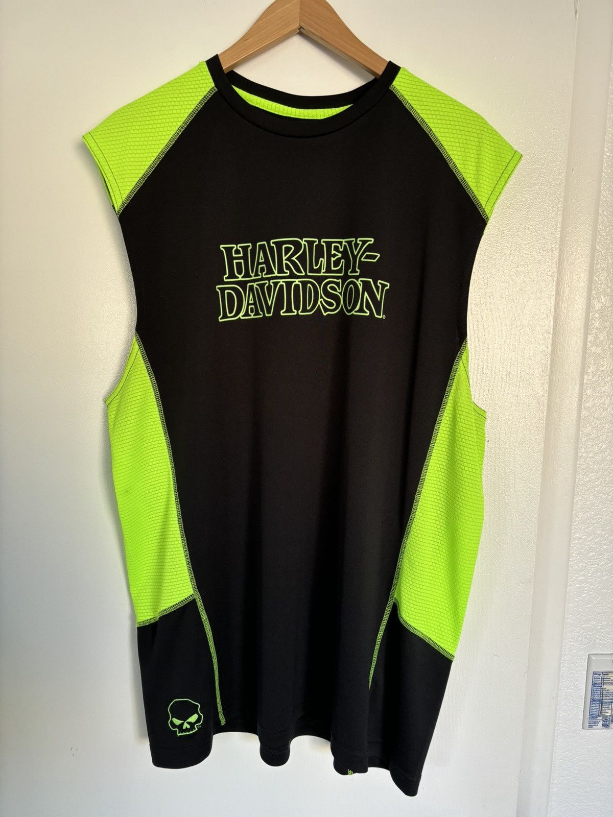 Harley Davidson Vintage Black Harley Davidson Sleeveless Size US XL / EU 56 / 4 - 1 Thumbnail