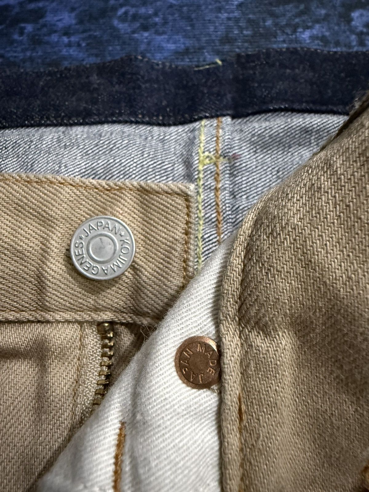 KOJIMA GENES KOJIMA GENES TWO TONES DISTRESSED JEANS Size US 41 - 16 Thumbnail