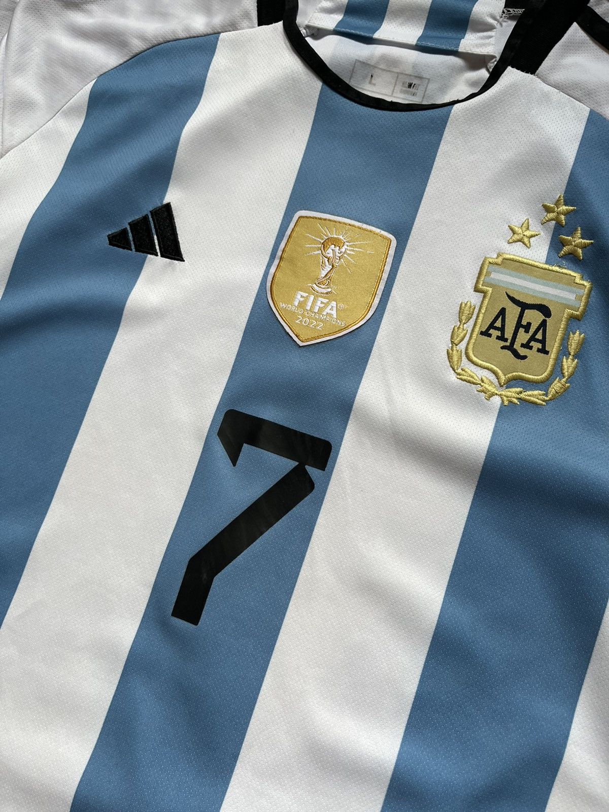 Adidas Vintage Adidas FIFA World Cup De Paul #7 Football Jersey Size US L / EU 52-54 / 3 - 2 Thumbnail