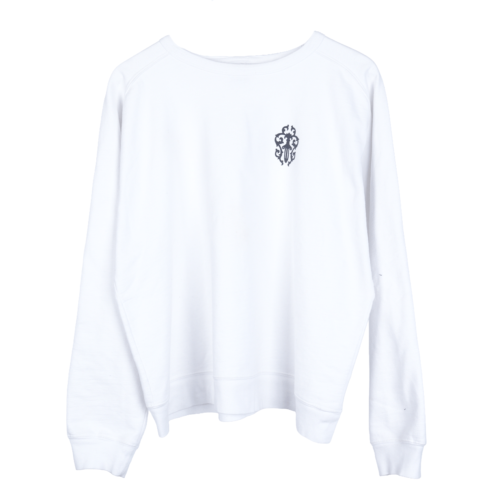 Chrome Hearts Vintage Chrome Hearts Dagger White Crewneck Size US M / EU 48-50 / 2 - 1 Thumbnail