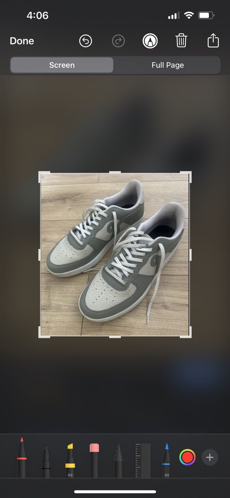 John Geiger Gray and white pebbled leather GF-01’s Size US 13 / EU 46 - 5 Thumbnail