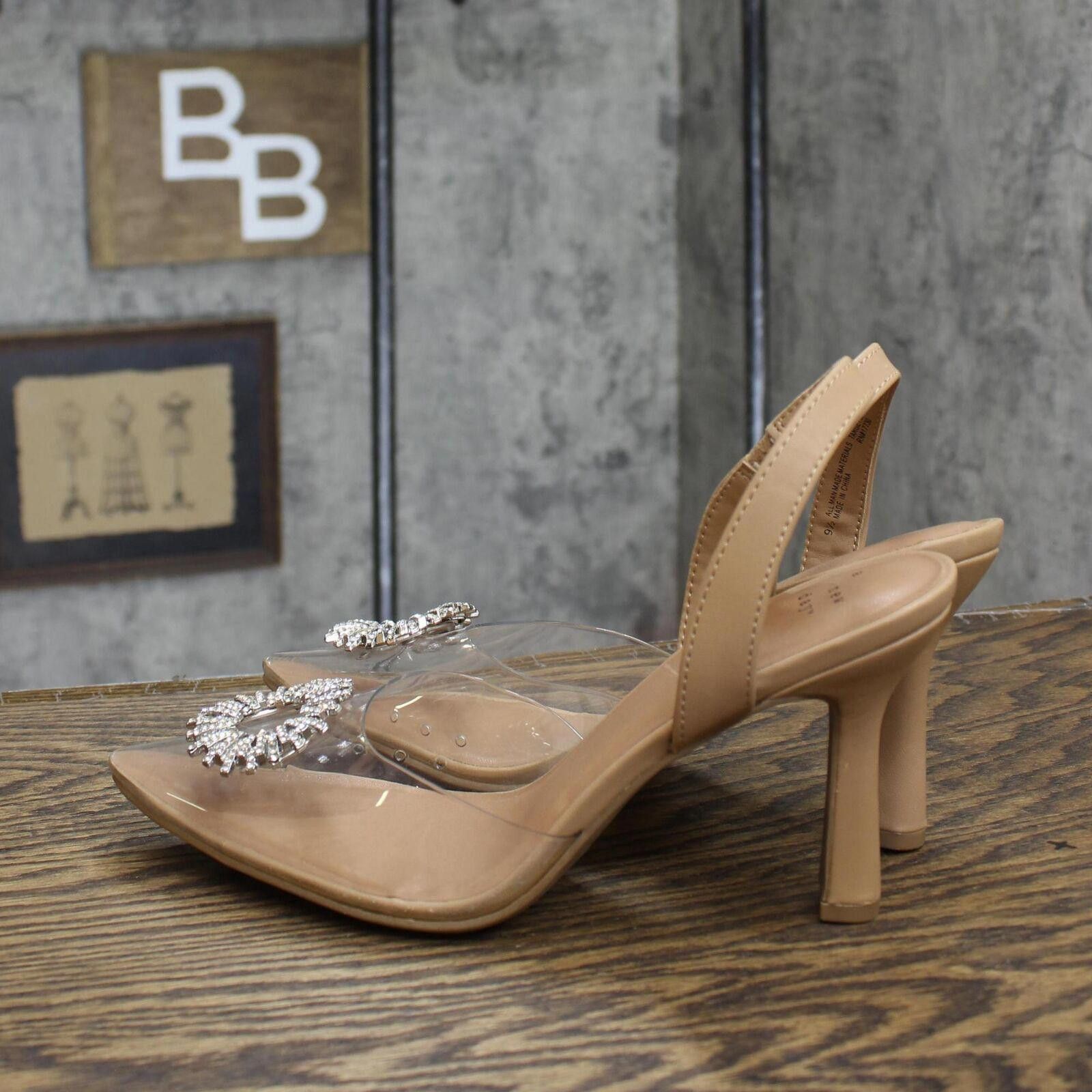 Designer A New Day Misty Slingback Heels 88870828 Clear Brown 9.5M Size US 9.5 / IT 39.5 - 2 Thumbnail