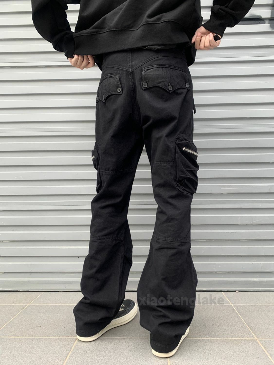 Designer × Vintage punk zipper utility workwear military yuppie cargo pants Size US 30 / EU 46 - 5 Thumbnail