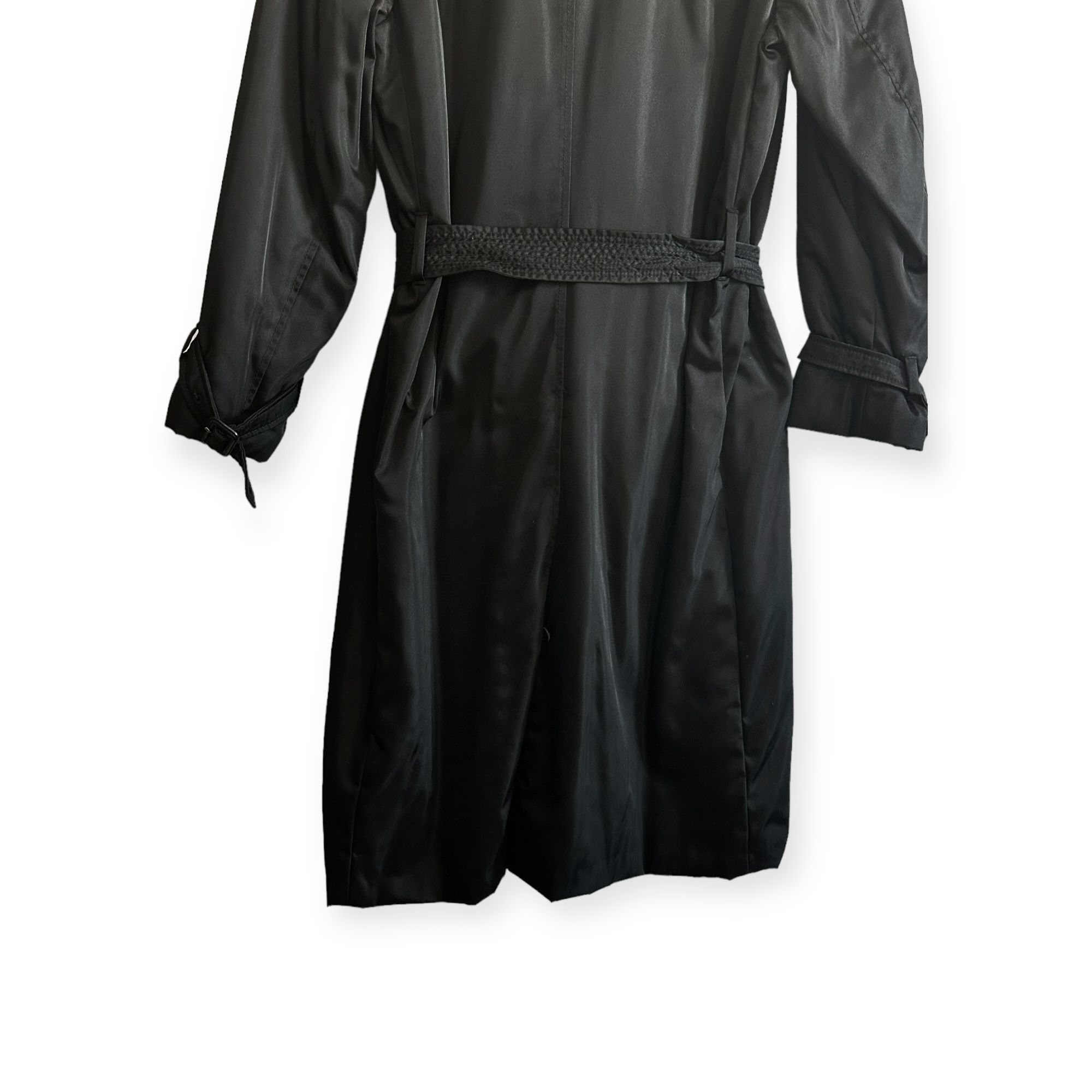 Prada Prada Black Nylon Single-breasted Trench Coat, 46 Italy Size L / US 10 / IT 46 - 7 Thumbnail