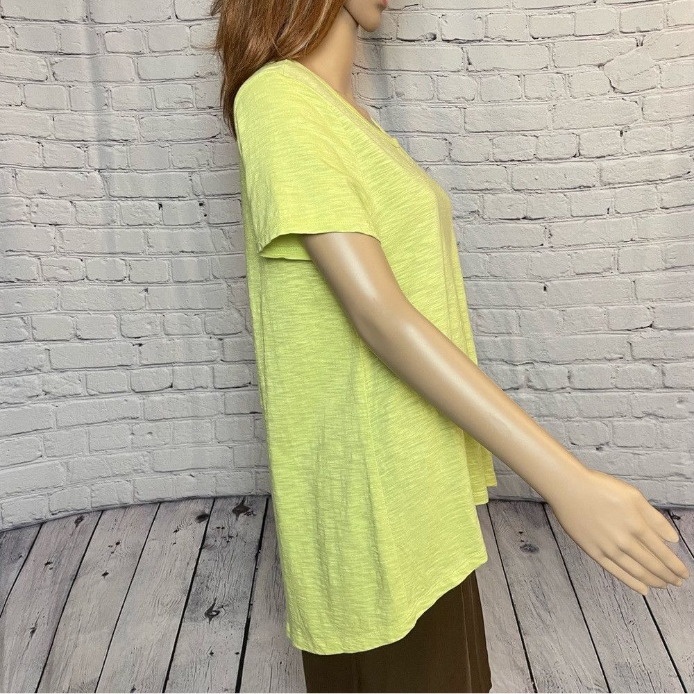 Chicos New Chico's The Ultimate Hi-Low Yellow Tee Size 1 US M Size M / US 6-8 / IT 42-44 - 4 Thumbnail