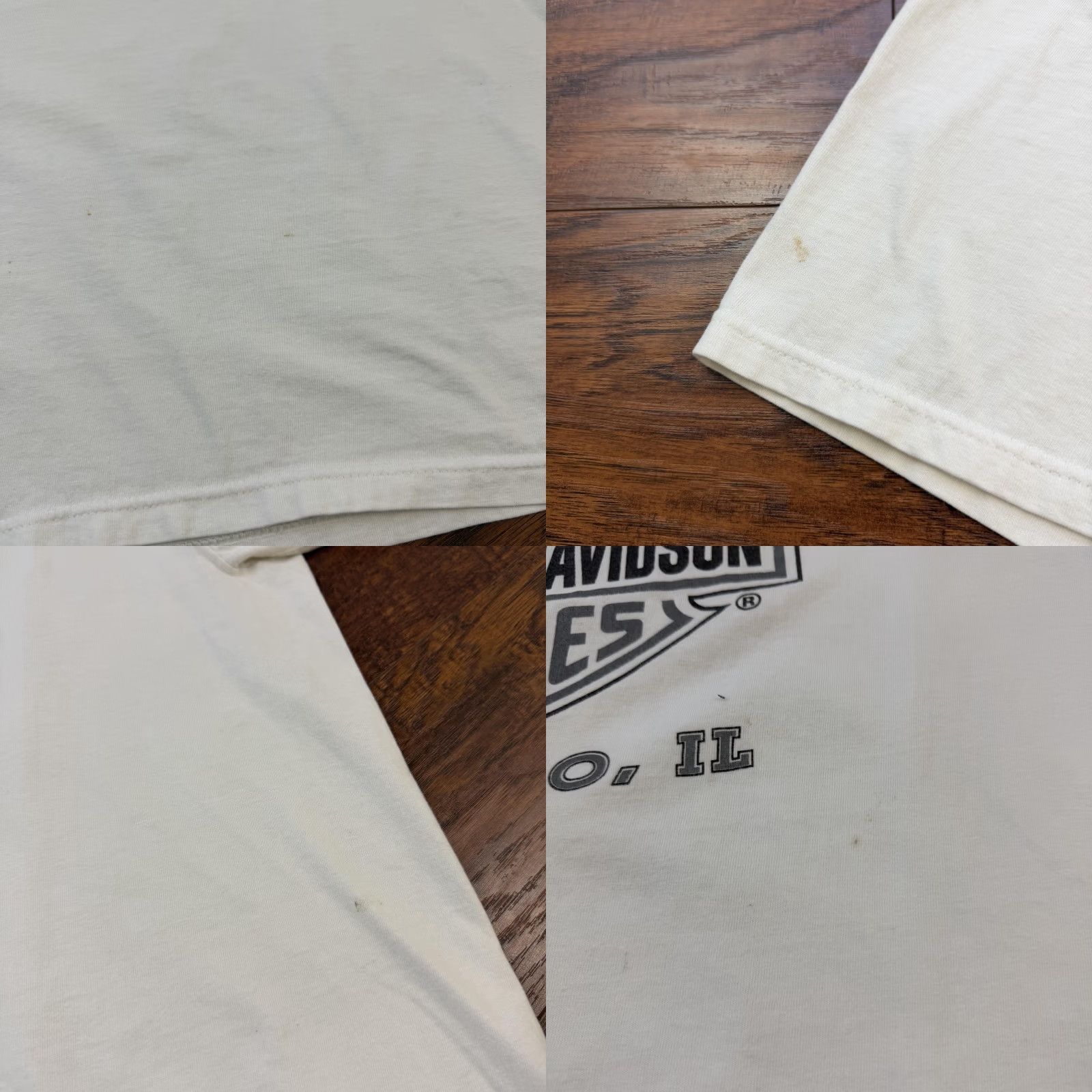Harley Davidson VINTAGE Harley-Davidson Shirt Mens XL White Eagle Born To Ride 2001 Chicago IL Size US XL / EU 56 / 4 - 8 Thumbnail