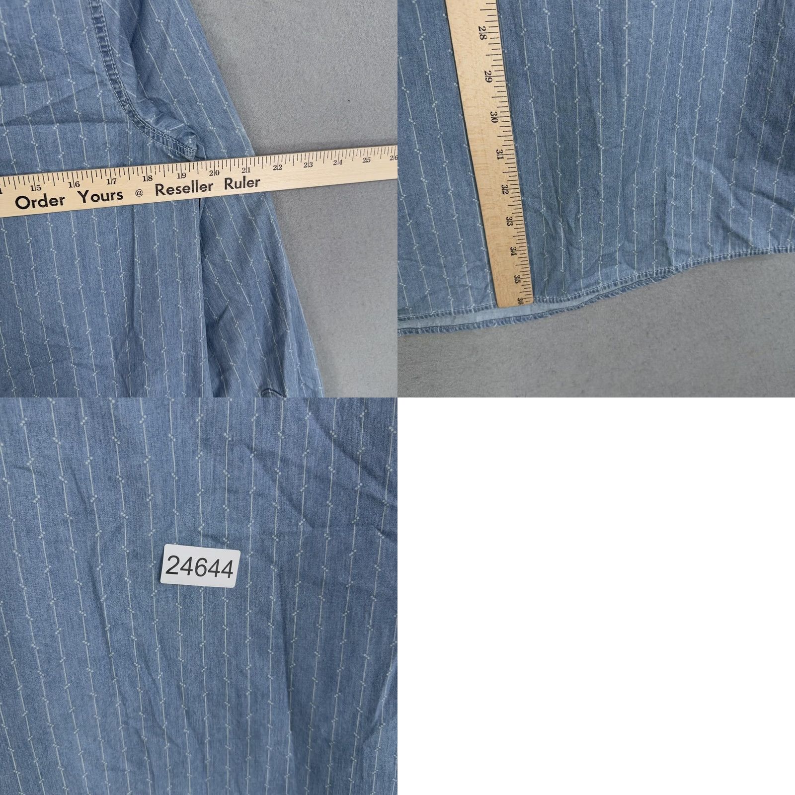 Brooks Brothers Brooks Brothers Womens 6 Chambray Shirt Dress Stripes Size M / US 6-8 / IT 42-44 - 9 Thumbnail