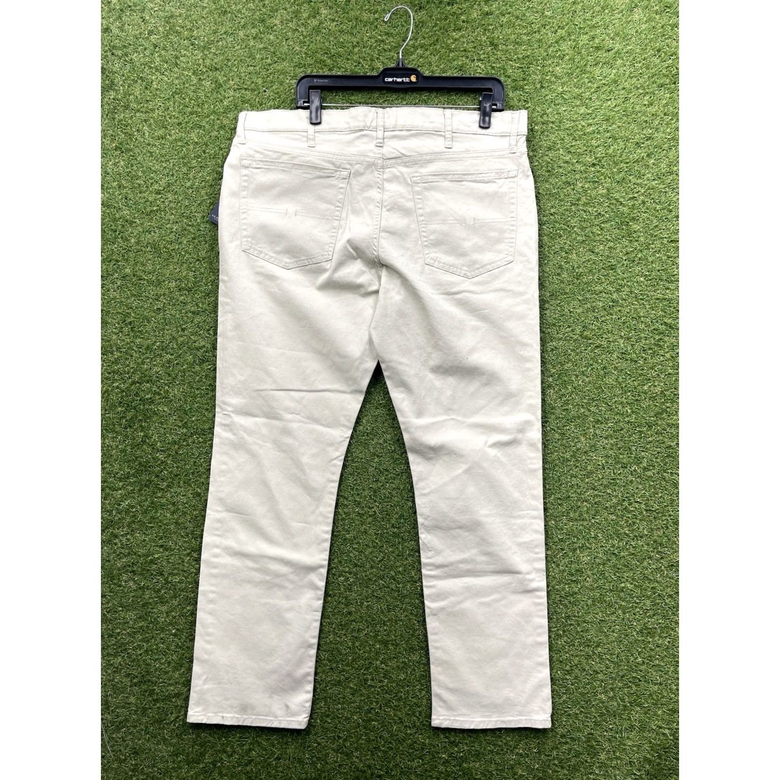 U.S. Polo Assn. U.S. Polo Assn. 5 Pocket Tech Pants Mens 38x32 Chino Casual Work Beige Cotton Canvas Logo Flat Front Straight Inseam 32 NWT Size US M / EU 48-50 / 2 - 2 Thumbnail