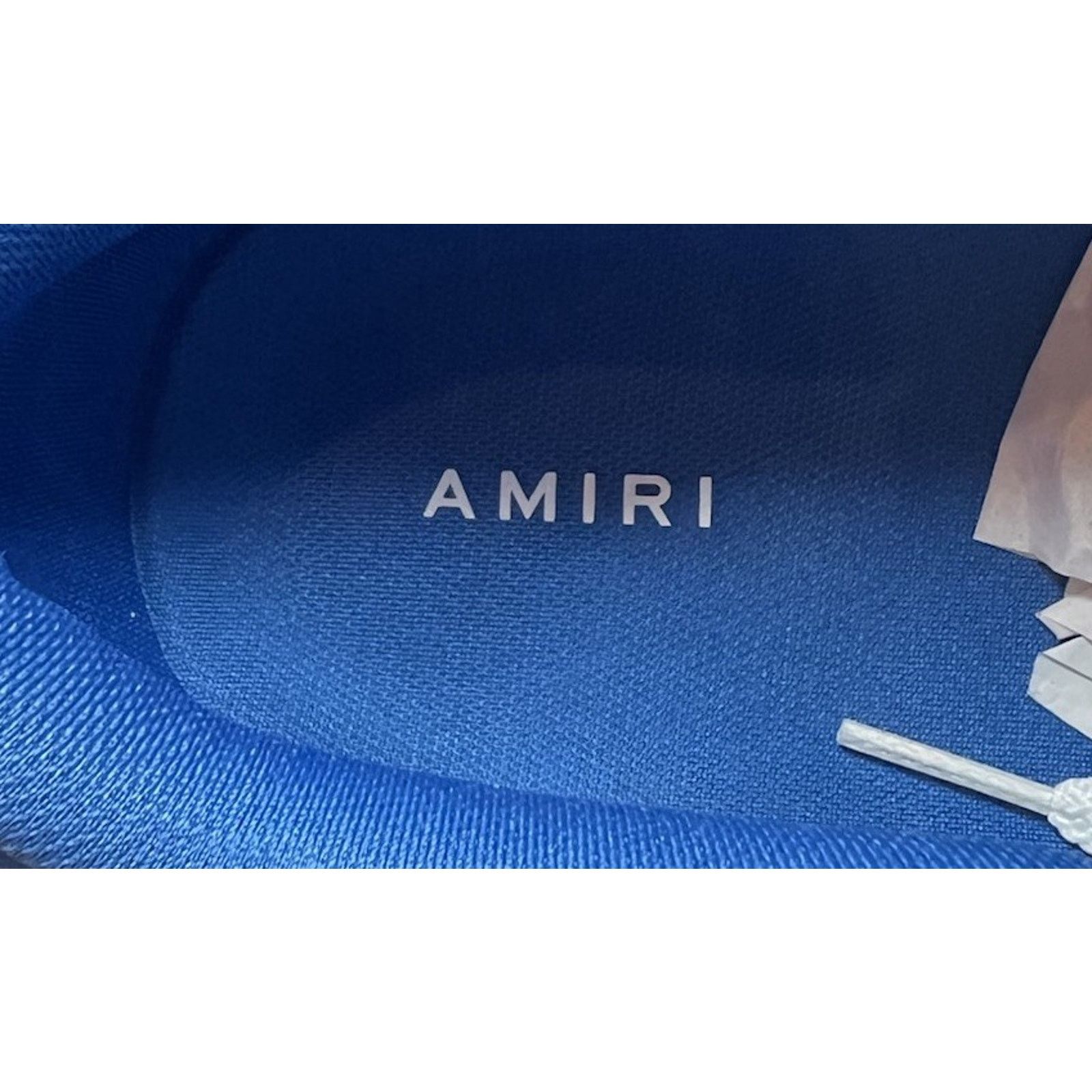 Amiri Size 15US - Amiri Skel Top Low White/Blue NEW Size US 15 / EU 48 - 7 Thumbnail