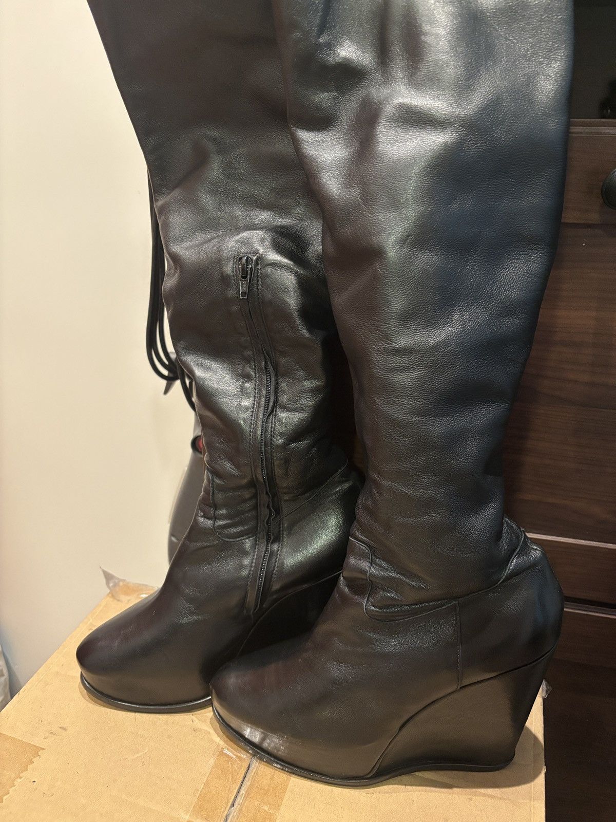 Vandevorst black high boots