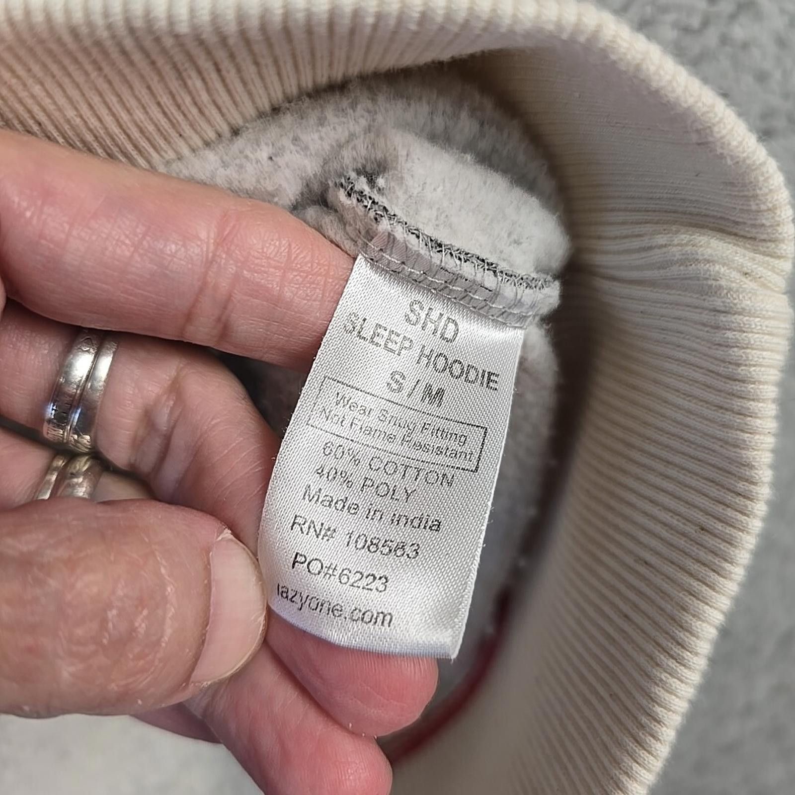 Other Lazy One Gray Sleep Fleece Hoodie Women’s Size S/M Size ONE SIZE - 6 Thumbnail