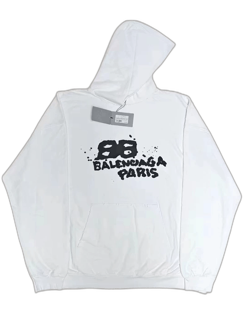 Balenciaga Balenciaga Hoodie with Graffiti Print Size US S / EU 44-46 / 1 - 1 Thumbnail