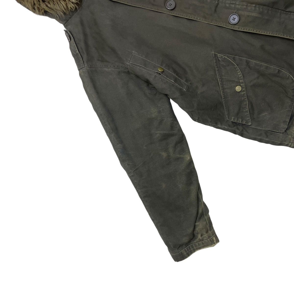 Le Grande Bleu (L.G.B.) 💥Vintage Woolrich Distressed Faux Fur Parka Hooded Jacket Size US M / EU 48-50 / 2 - 4 Thumbnail