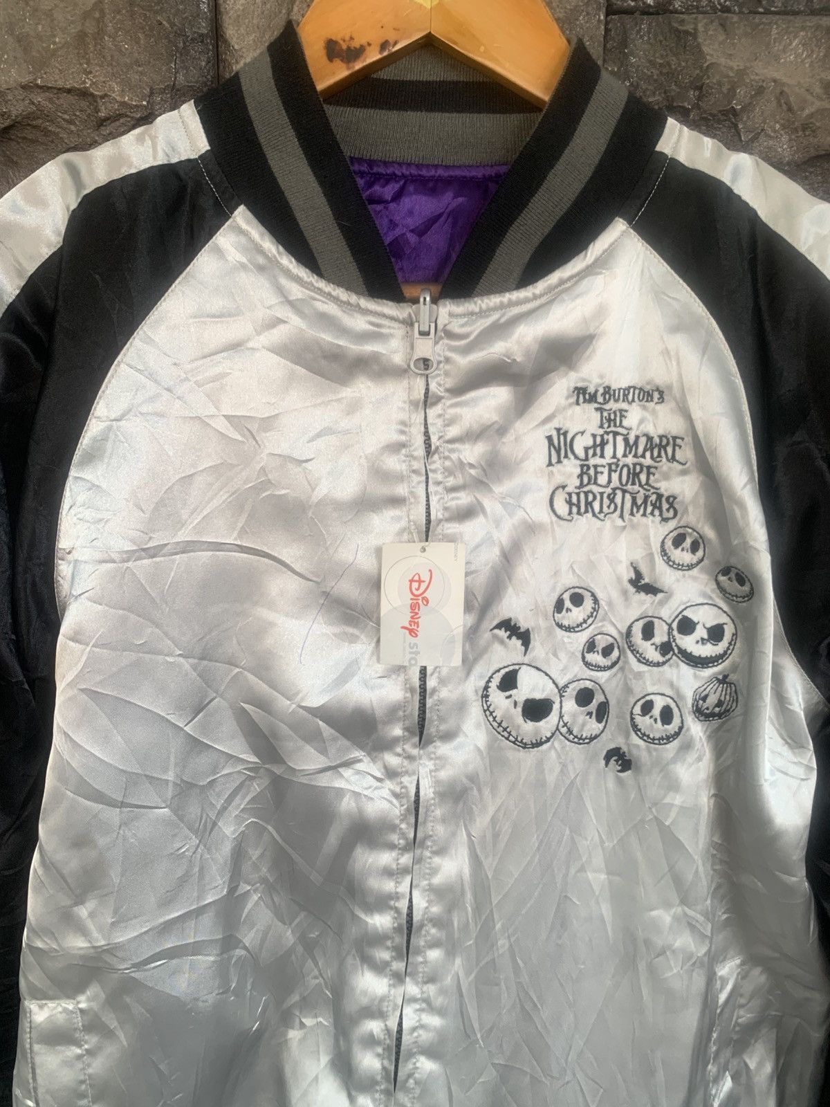 Disney Disney Tim Burtons Nightmare Riversible Sukajan Jacket Size US M / EU 48-50 / 2 - 6 Thumbnail