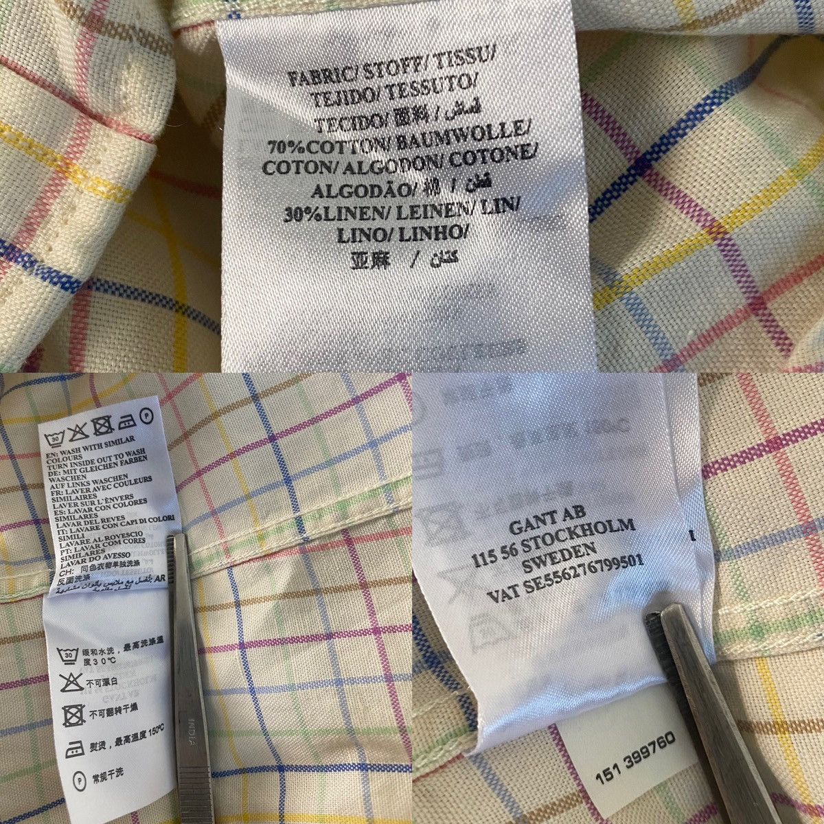 Gant Gant Classic Oxford Sunset Linen XL Regular Fit Button Up Size US XL / EU 56 / 4 - 12 Thumbnail