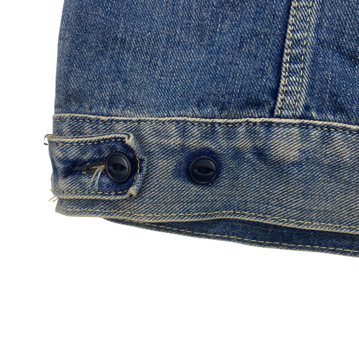 Edwin Vintage Edwin Trucker Sleeveless Distressed Denim Jacket Size US M / EU 48-50 / 2 - 13 Thumbnail
