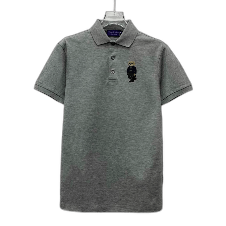 Ralph Lauren Ralph Lauren Gray Bear Embroidered Polo Shirt Size XS / US 0-2 / IT 36-38 - 1 Thumbnail