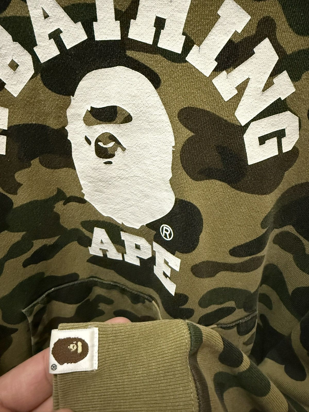 Bape A Bathing Ape College Logo Classic Camo Hoodie Size US L / EU 52-54 / 3 - 4 Thumbnail