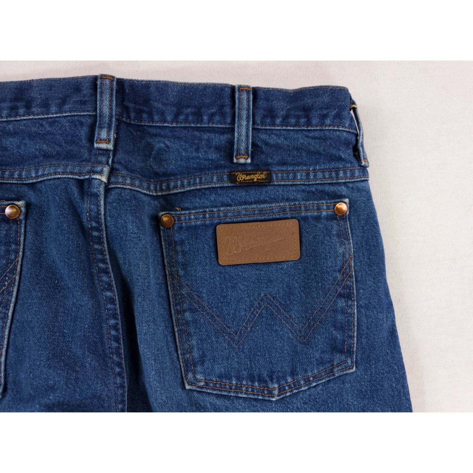 Wrangler VINTAGE Wrangler Jeans Western Wear Made USA Mens 36x31 Blue 90s VTG Straight 36x31 Men Size US 36 / EU 52 - 4 Thumbnail