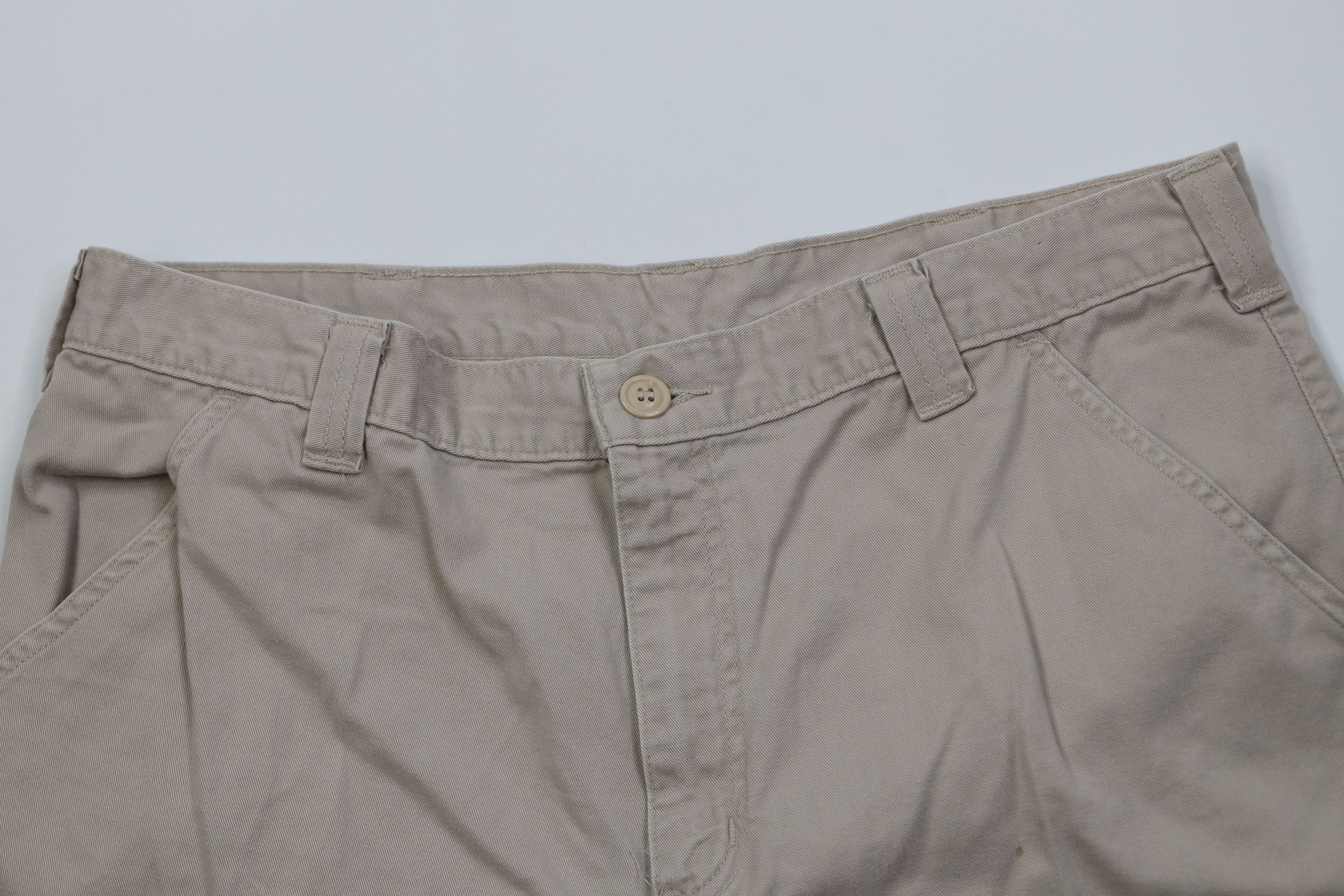Carhartt Vintage Y2K Carhartt Relaxed Dungaree Chino Shorts Stone Size US 38 / EU 54 - 2 Thumbnail
