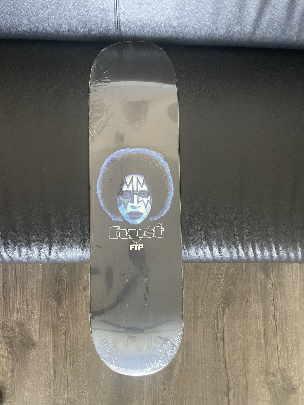 image of Fuck The Population x Fuct Ftp X Fuct Ace Skateboard in Black, Men's
