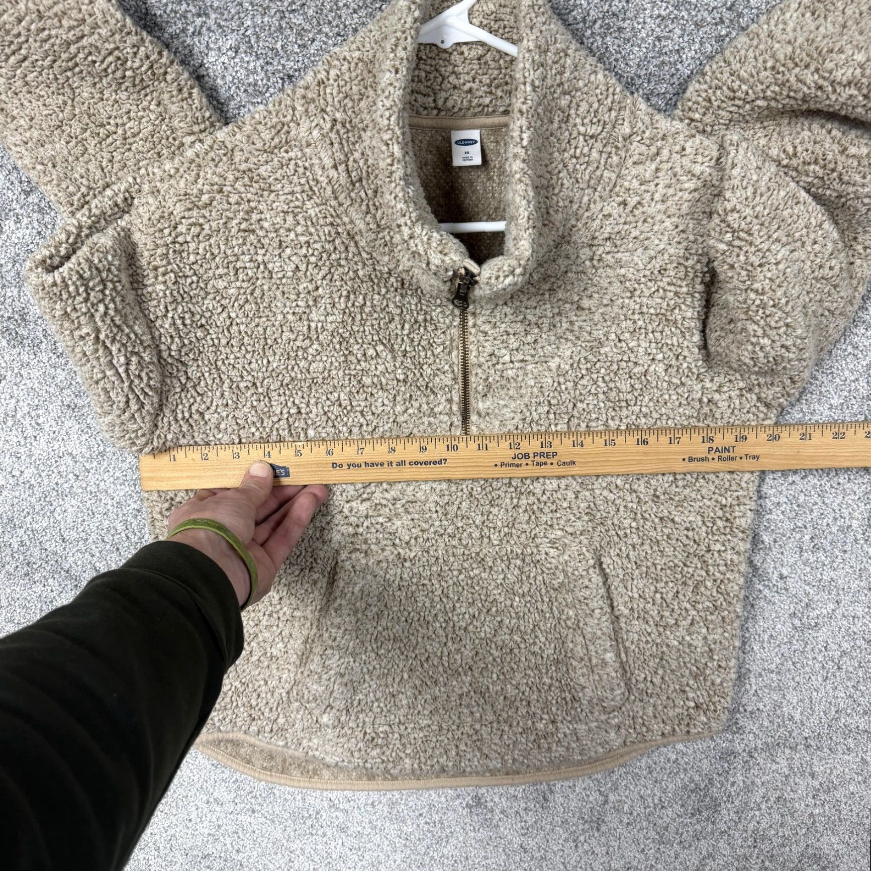 Old Navy Old Navy Jacket Womens XS Beige Sherpa Fleece Zip Gorpcore Outdoorsy Pullover Size XS / US 0-2 / IT 36-38 - 4 Thumbnail
