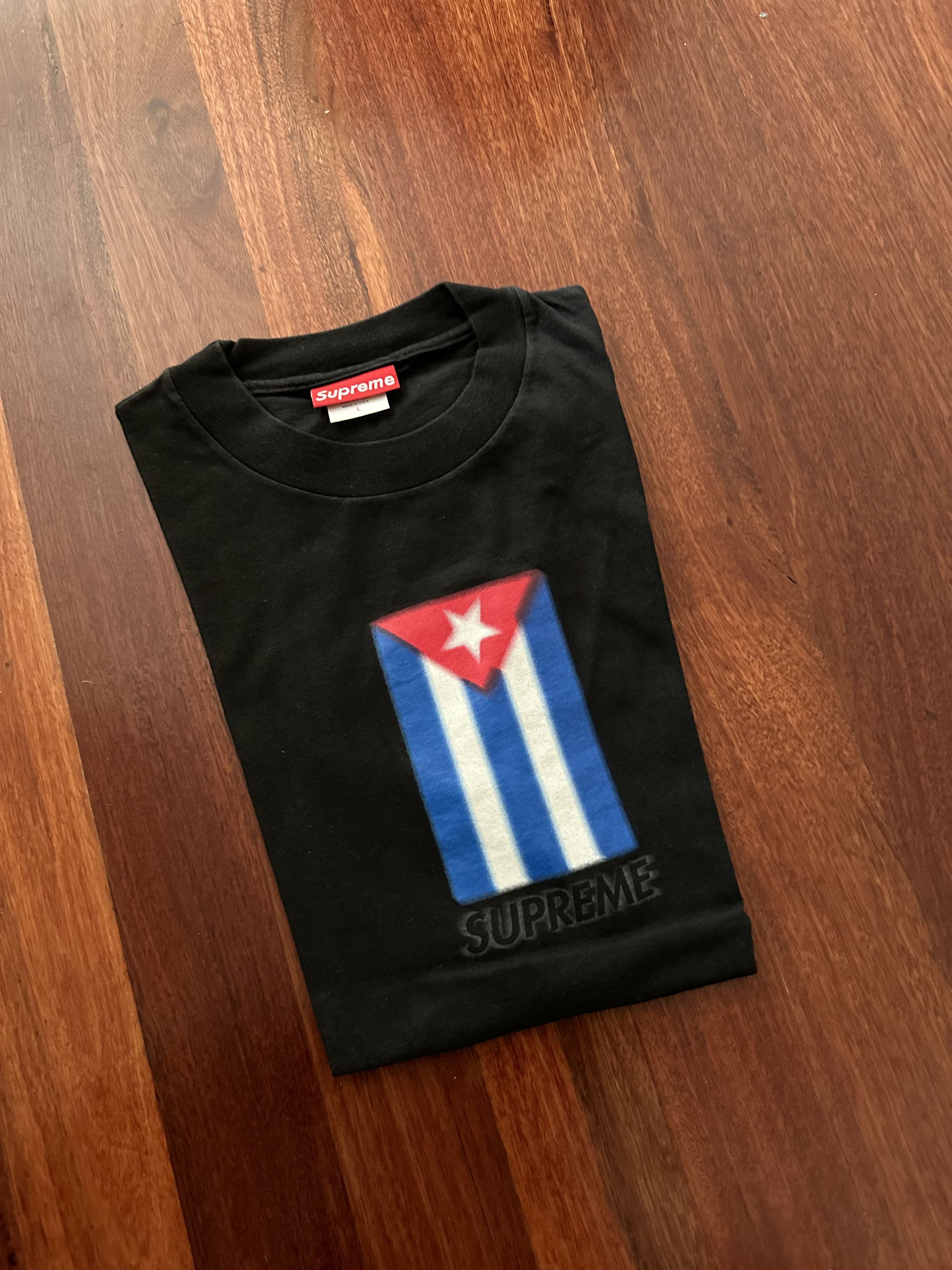 Supreme Supreme x Sarcastic 1998 "East Meets West" Cuban Flag Tee Size US L / EU 52-54 / 3 - 3 Thumbnail
