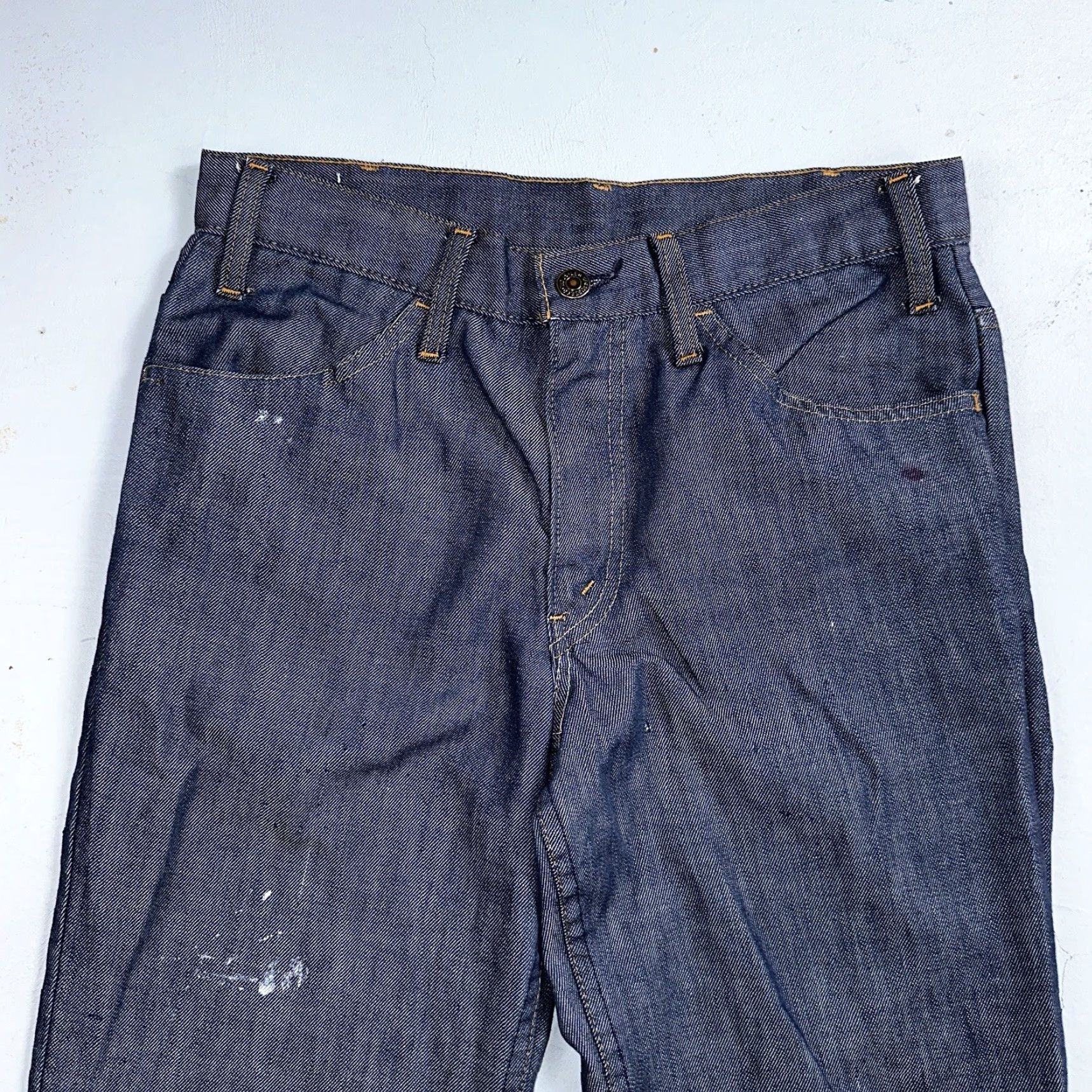 Levi's VINTAGE Levi's 684 Orange Tab Jeans Bell Bottom Dark Wash 29x32 Men Size US 29 - 2 Thumbnail