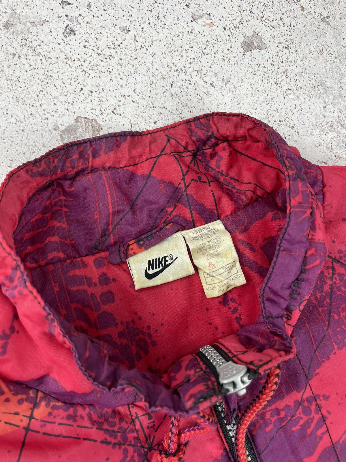 Nike × Vintage Vintage Nike Nylon Zip Anorak Windbreaker Jacket Drill Size US XL / EU 56 / 4 - 7 Thumbnail