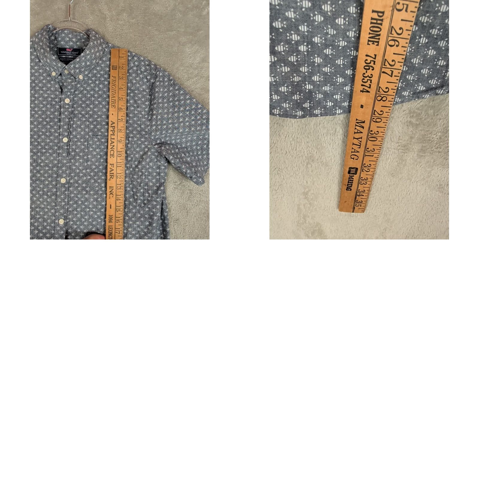Vineyard Vines Vineyard Vines Murray Shirt Mens M Blue Slim Fit Short Sleeve Navy Fish Graphic Print Button-Up Beachwear Size US M / EU 48-50 / 2 - 9 Thumbnail