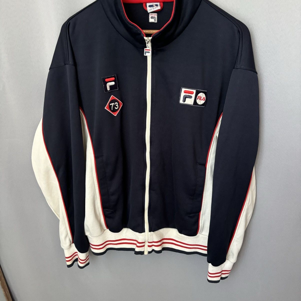 Fila Fila vintage rare zip xl streetwear Italy Size US XL / EU 56 / 4 - 4 Thumbnail