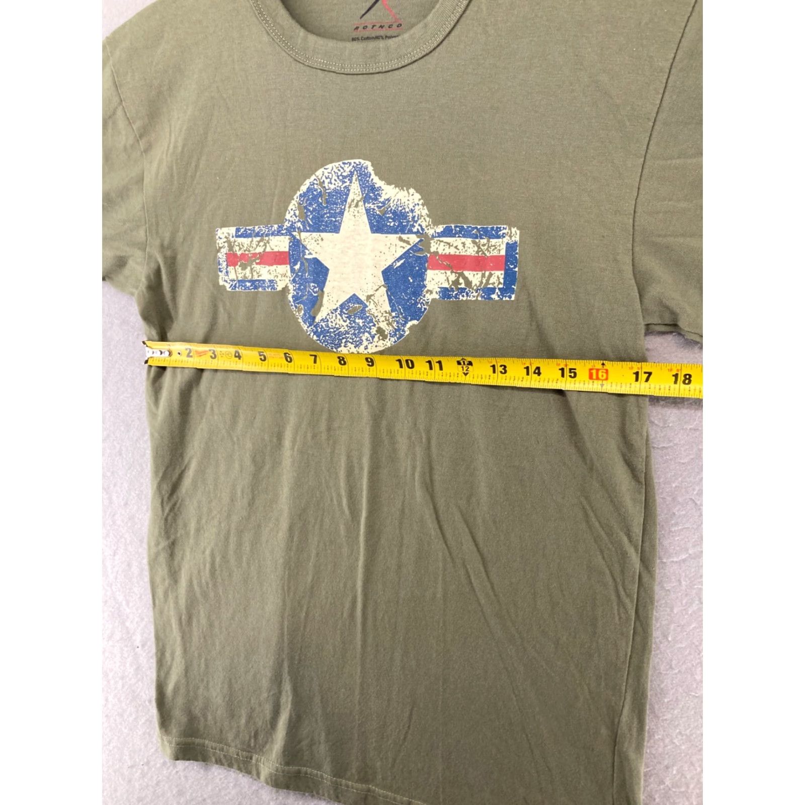 Rothco Rothco Mens TShirt M Green Army Marines Jersey Crew Neck Short Sleeve Cotton Polyester Size US M / EU 48-50 / 2 - 3 Thumbnail