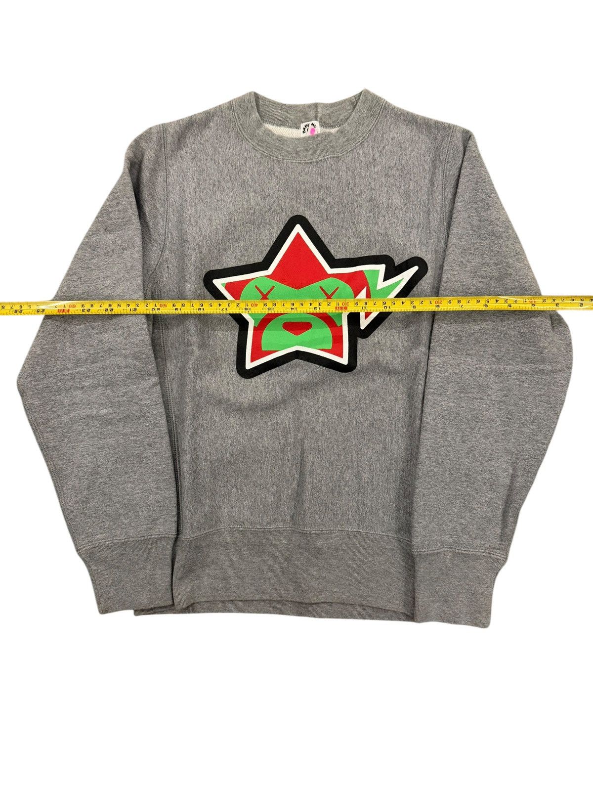 Bape × Kaws Bape x Kaws Baby Milo BapeSta Sweatshirts Gray Size S / US 4 / IT 40 - 3 Thumbnail
