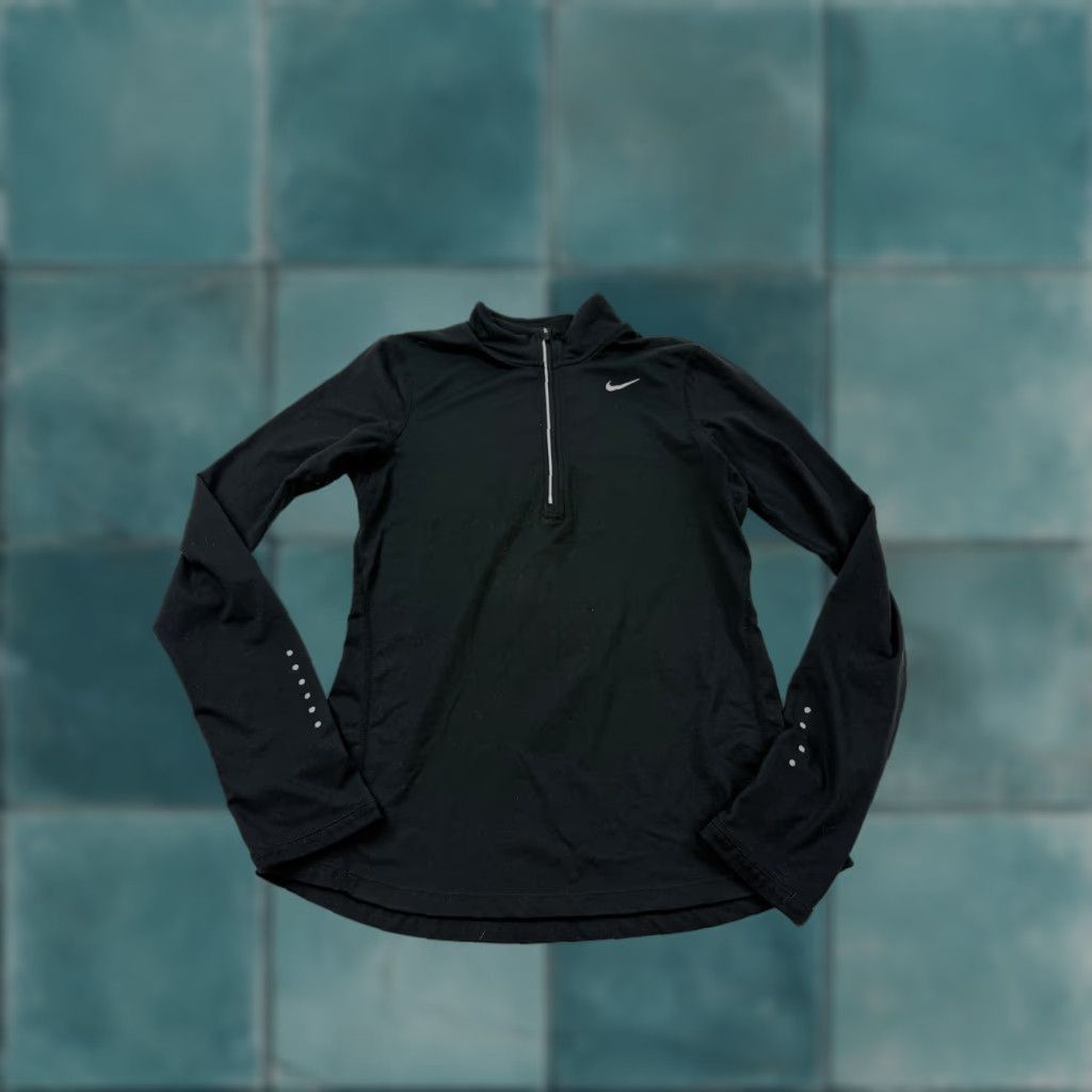 Nike Nike Shirt Womens XS Black Dri-Fit 1/4 Zip Running Pullover Size XS / US 0-2 / IT 36-38 - 1 Thumbnail