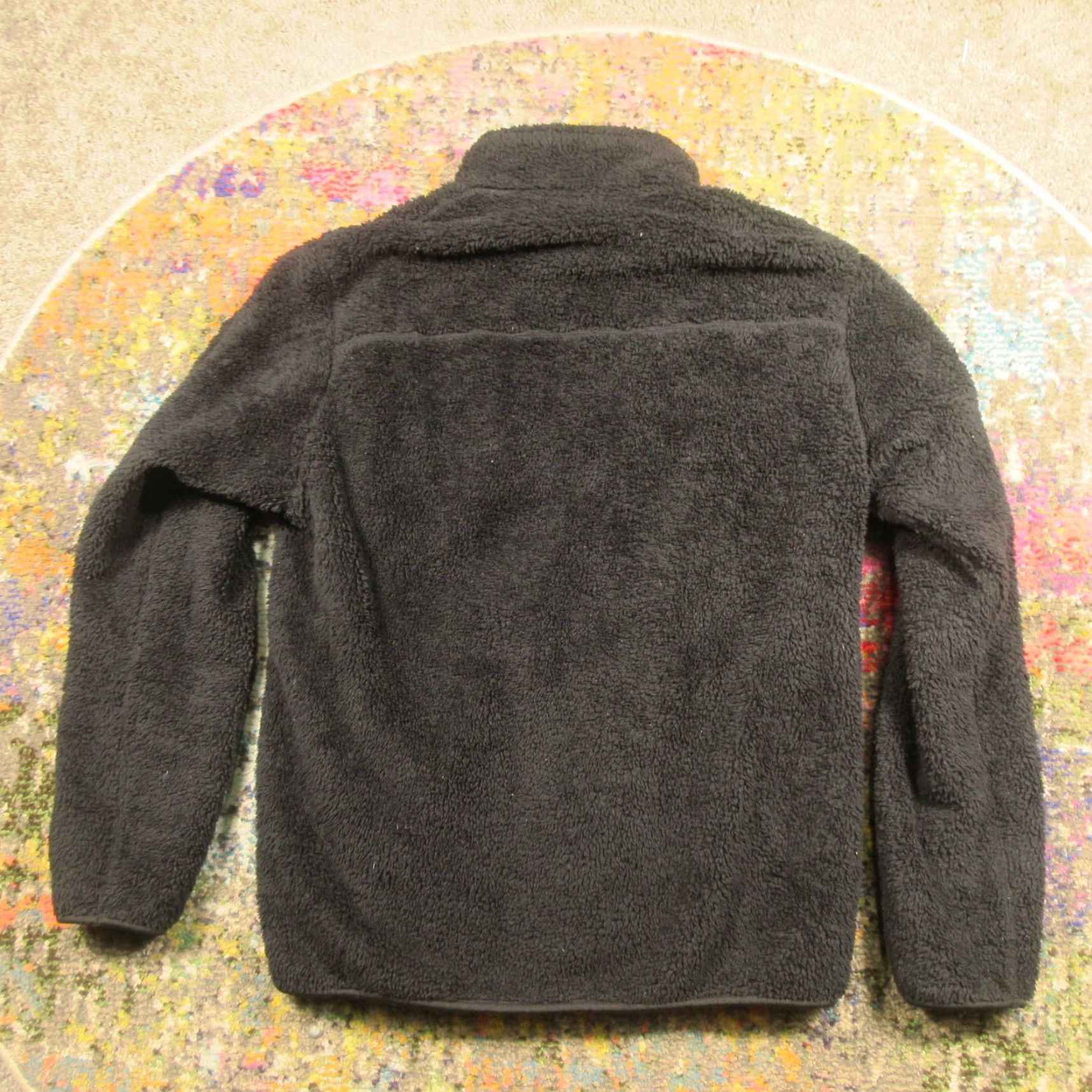 Uniqlo Uniqlo Jacket Women Men L Black Teddy Sherpa Fleece Long Button Pockets Casual Winter Size L / US 10 / IT 46 - 2 Thumbnail