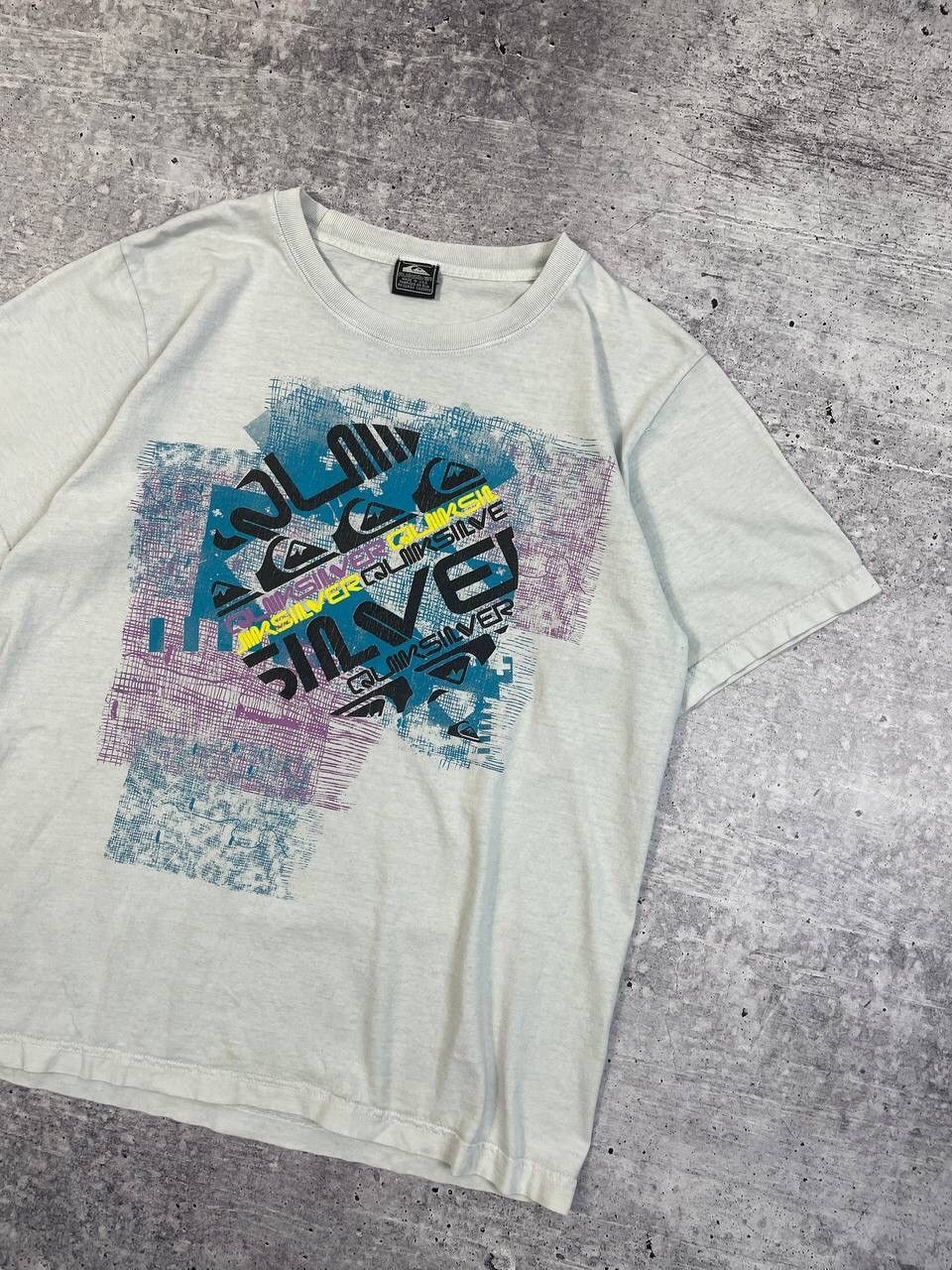 Quiksilver Vintage 90s Quiksilver Big Logo Tee T-Shirt Y2K Size US L / EU 52-54 / 3 - 3 Thumbnail