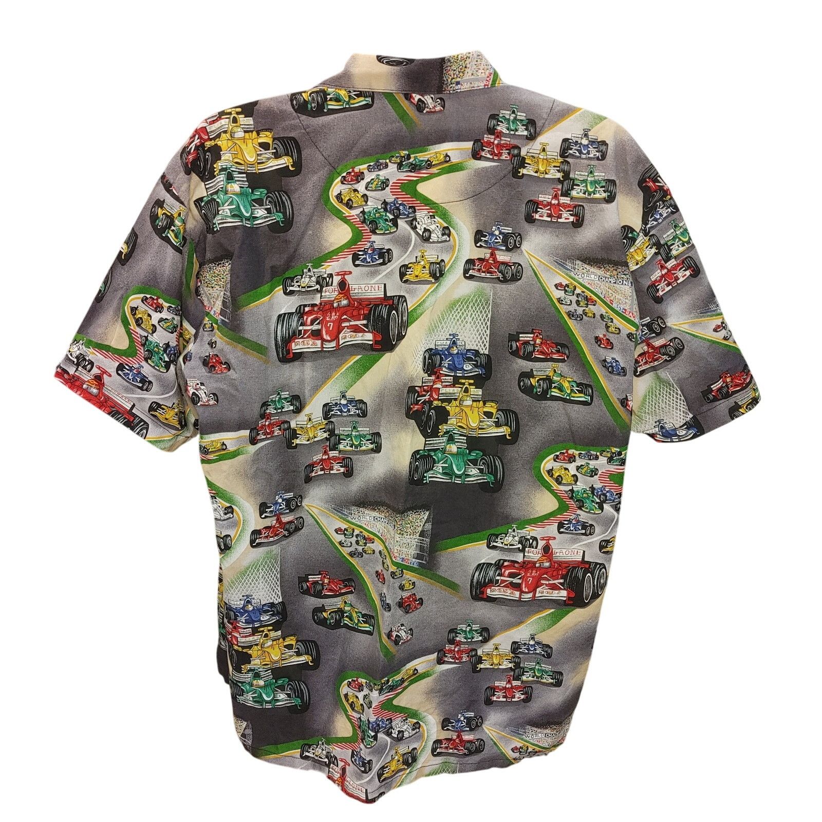 Other Max Boxxer Men's XXL Gray Race-Car Theme Hawaiian Shirt Size US XXL / EU 58 / 5 - 2 Thumbnail