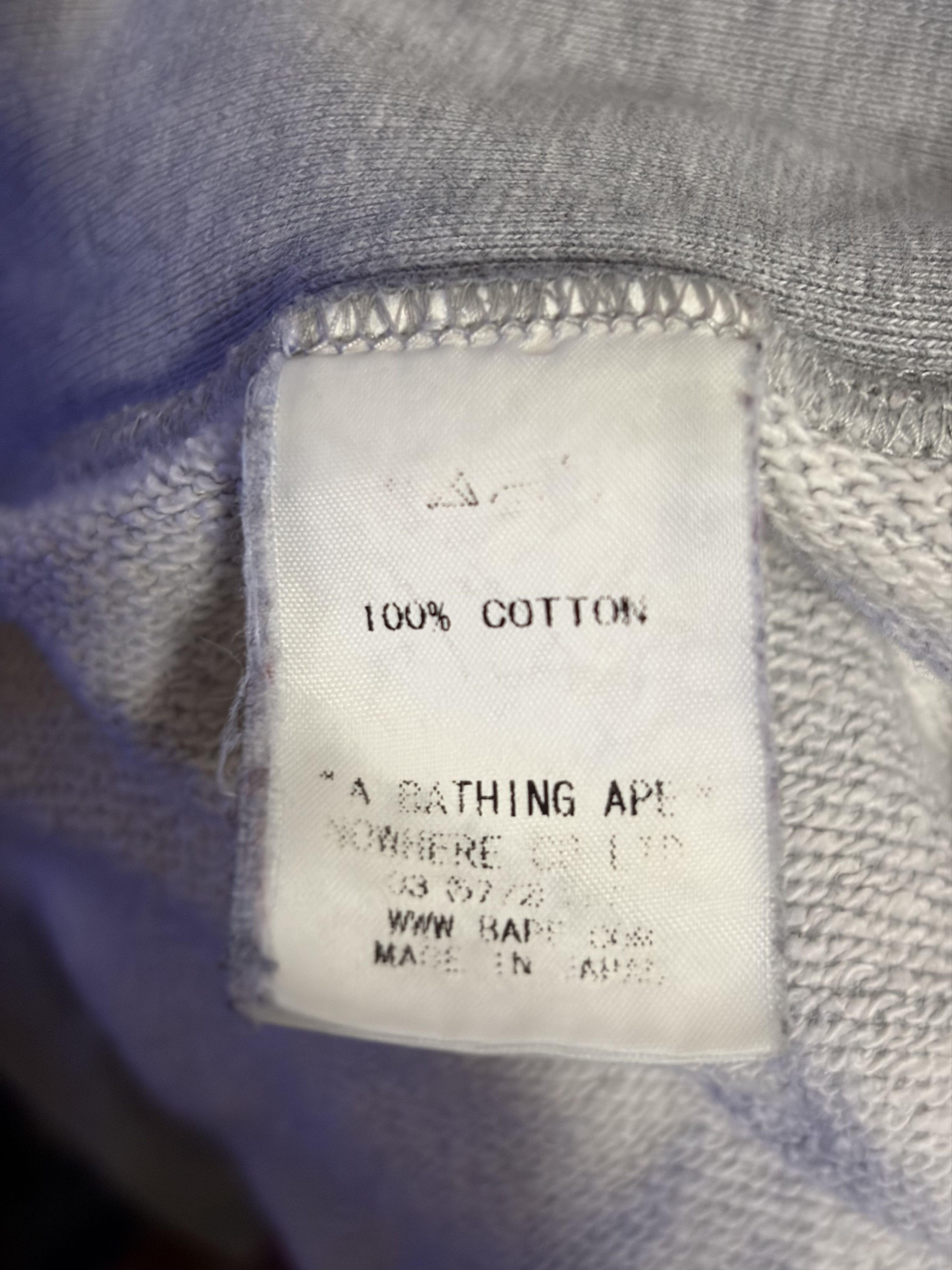 Bape BAPE Classic Ape Head Hoodie Grey XL - Rare 24" P2P Fit Size US XL / EU 56 / 4 - 12 Thumbnail