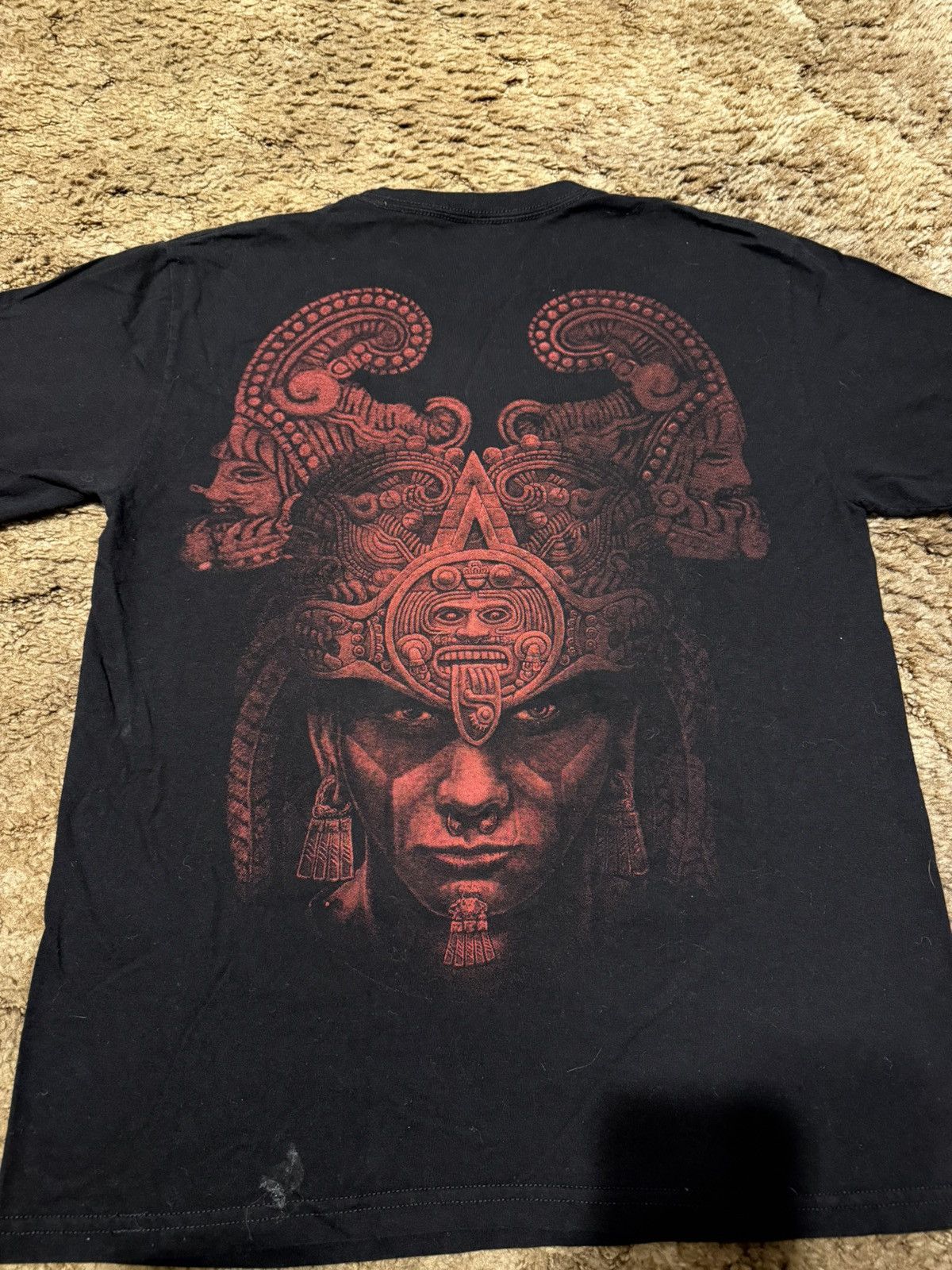 Vintage Vintage Y2K Mexico Aztec Face T-shirt Black Medium Size US M / EU 48-50 / 2 - 4 Thumbnail