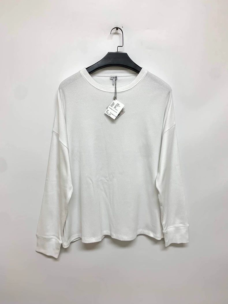 Loewe LOEWE White long-sleeved T-shirt Size XL / US 12-14 / IT 48-50 - 1 Thumbnail