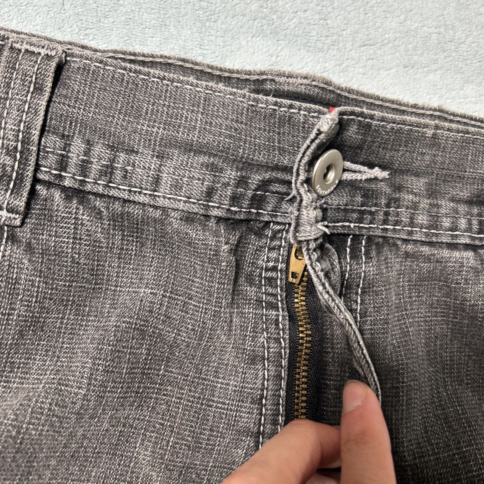 Southpole Southpole Red Tab Beyond Baggy Jeans 38x25 Raw Hems Wide Size US 38 / EU 54 - 10 Thumbnail