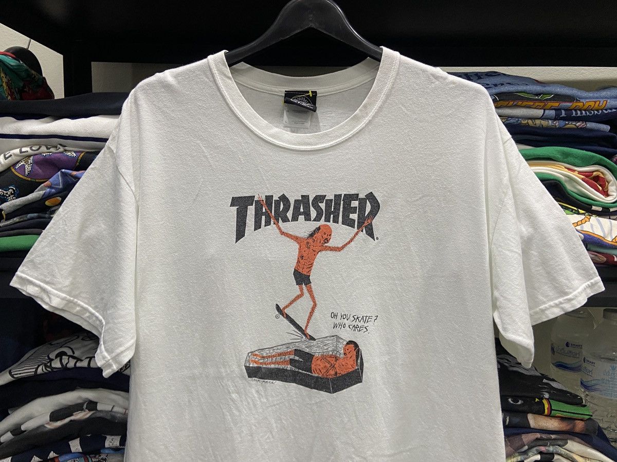 Thrasher Y2K THRASHER MAGAZINE Go Demon or Go home Skate T-Shirt Size US L / EU 52-54 / 3 - 2 Thumbnail