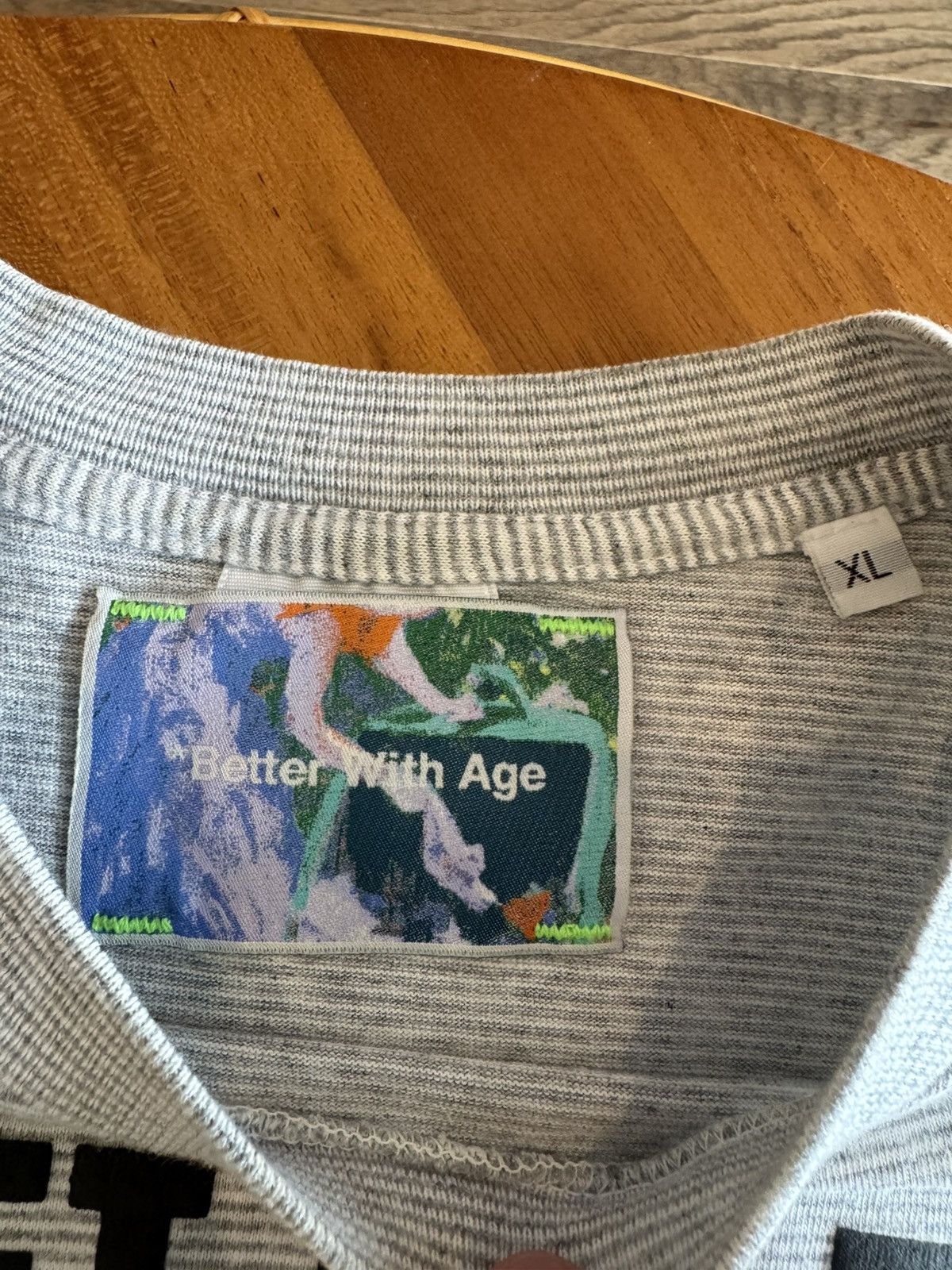 Better With Age Better With Age Jesus Story Tee Striped Grey/Black Size US XL / EU 56 / 4 - 3 Thumbnail