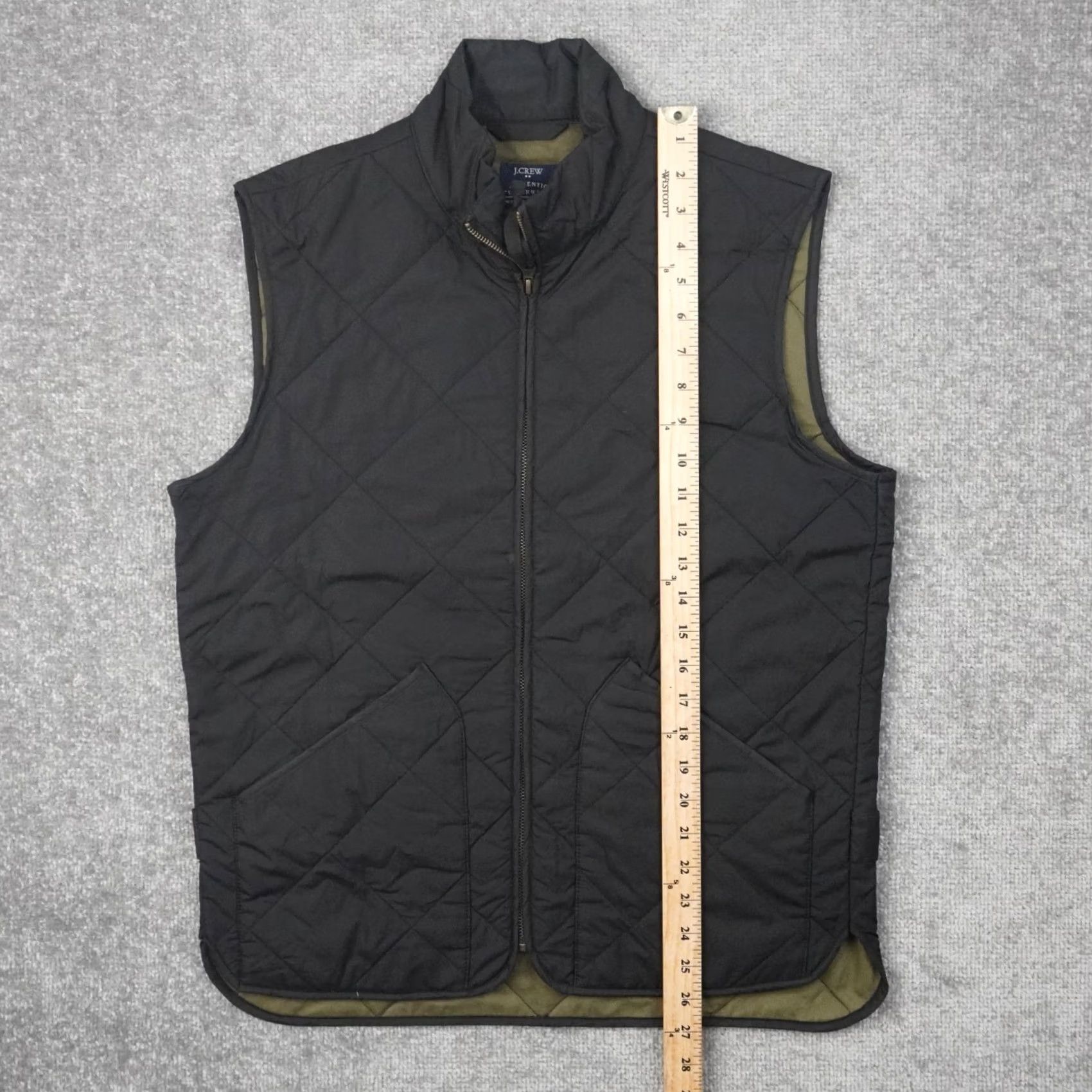 J.Crew J.Crew Mens Vest - Black Quilted Puffer Size US S / EU 44-46 / 1 - 4 Thumbnail
