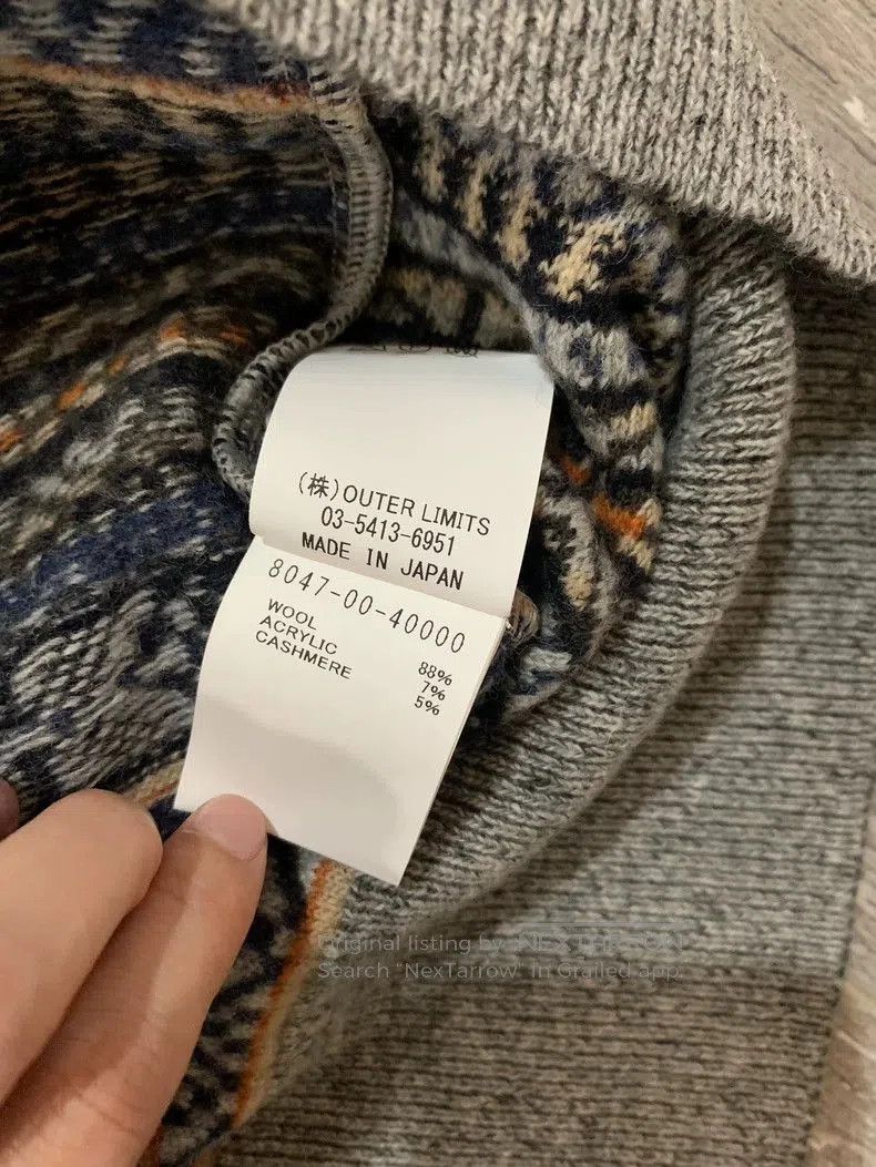 Nigel Cabourn Nigel Cabourn Fair Isle Wool Sweater. Size US L / EU 52-54 / 3 - 6 Thumbnail