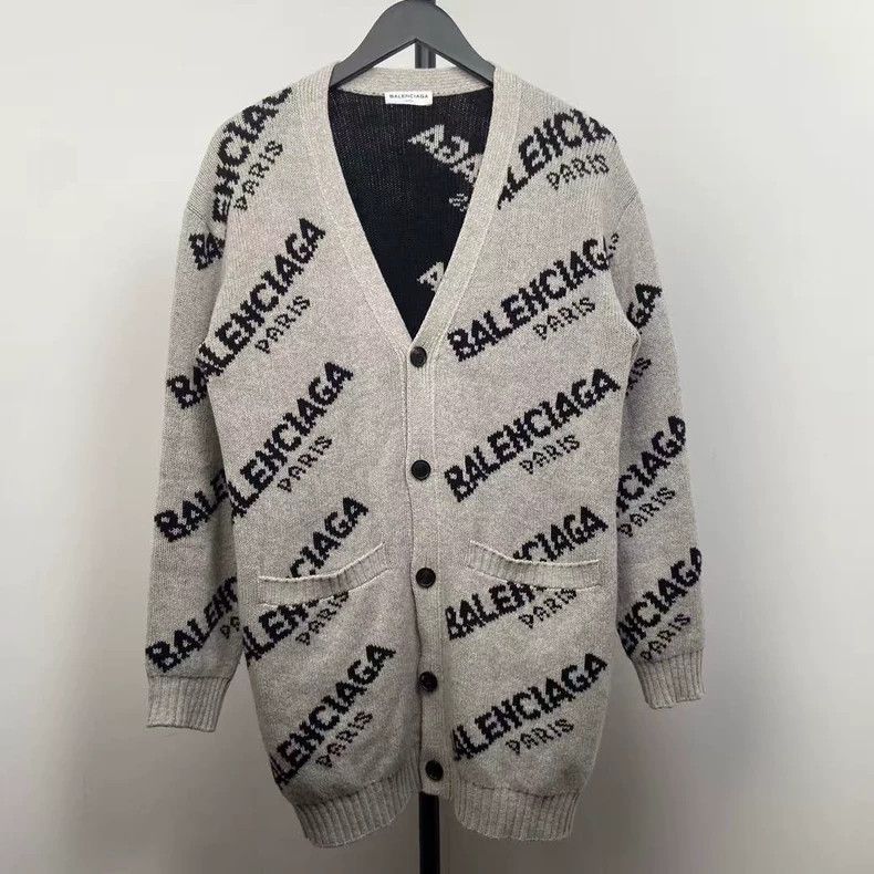 Balenciaga size 34 Grey Barrage Cardigan