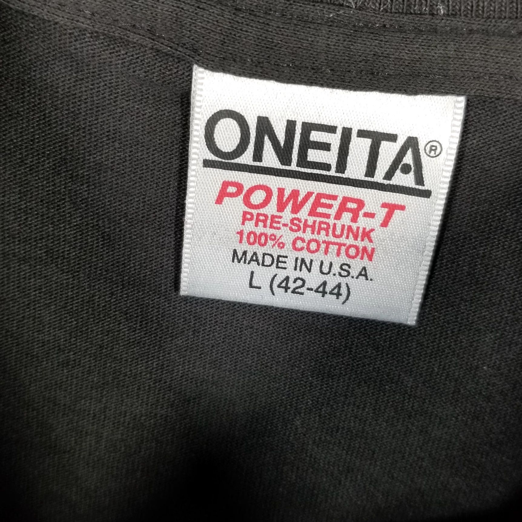 Vintage VINTAGE Oneita Football Baseball Basketball Softball Team Sports Graphic Tee Shirt Large Black 1970s Mens Size US L / EU 52-54 / 3 - 5 Thumbnail