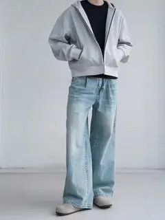 Jean Koizumi x Kanou Washed Wide Leg Denim Jeans Size US 28 / EU 44 - 4 Thumbnail